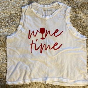 Good hYOUman tank top (wine time)